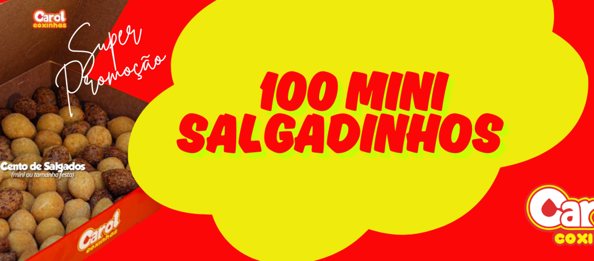 100 mini salgadinhos 100 mini salgadinhos